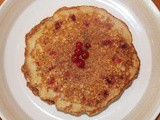 Currant and lemon cornmeal pancakes