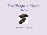 Event Round-up: Veggie/Fruit a Month [Dates]
