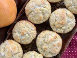 Grapefruit poppy seed muffins