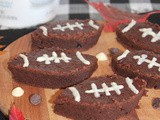 Greek yogurt football brownies