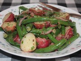 Green bean and red potato salad