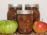 Green tomato and apple chutney