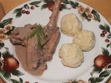 Hasenpfeffer with dill dumplings