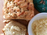 Honey cheddar beer bread w/ honey butter