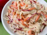 Kohlrabi and radish slaw