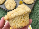 Lemon dandelion muffins