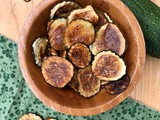 Oven baked zucchini chips