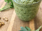 Parsley and sage walnut pesto