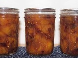 Peach and cranberry chutney