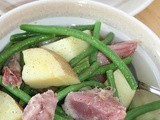 Pennsylvania Dutch ham, green beans, and potatoes