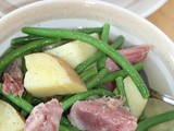 Pennsylvania Dutch ham, green beans, and potatoes