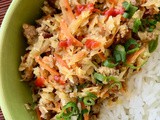 Pork egg roll bowls