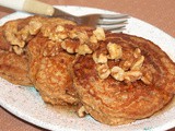 Pumpkin oatmeal pancakes {for two}