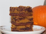 Pumpkin swirl brownies