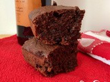 Red wine & cherry dark chocolate chip brownies {#FoodBloggerLove}