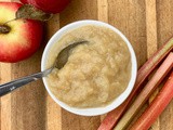 Rhubarb applesauce (no sugar added)