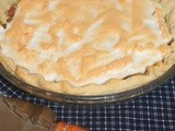 Rhubarb custard pie