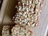 Rhubarb oatmeal bread