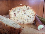 Rhubarb sour cream bread