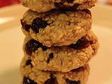 Sesame-cranberry cookies