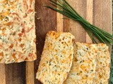 Sharp cheddar & chive quick bread