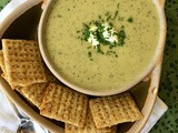 Silky creamy zucchini soup