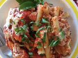 Slow cooker eggplant  baked  ziti