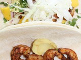 Smoked shrimp & avocado tacos {#CookoutWeek}