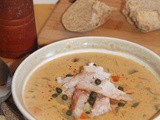 Smoked white fish chowder