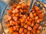 Smoky lemon maple glazed sweet potatoes