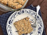 Sour cream and raisin oatmeal squares