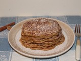 Spelt eggnog pancakes