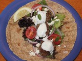 Spiced lamb and pistachio kofta wraps