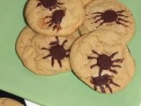 Spooky chocolate chip spider cookies