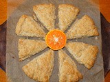 Tangerine-coconut scones