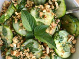 Thai basil cucumber salad