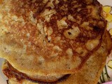 Toddler pumpkin and banana egg pancakes