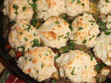 Turkey and Apple Cheddar-Biscuit Pie