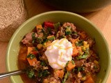 Turkey, sweet potato, & quinoa chili