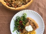 Turkey taco crescent pie