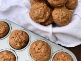 Whole wheat carrot applesauce mini muffins