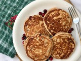 Whole wheat cranberry pancakes