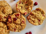 Whole wheat squash & cranberry muffins