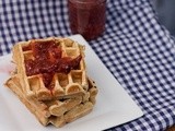 Fruit Butter Waffles