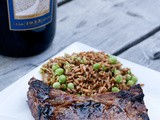 Grilled Pork Chops with a Strawberry Jam Glaze #SundaySupper