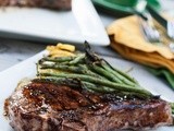 Grilled Pork Chops with Blueberry Balsamic Glaze