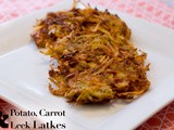 Potato, Carrot and Leek Latkes