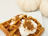 Whole Wheat Pumpkin Walnut Waffles