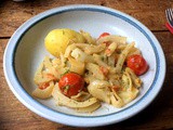 Fenchel,Kartoffeln,Gebackene Banane,vegetarisch