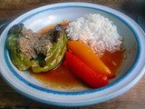 Gefüllte Paprika,Reis
